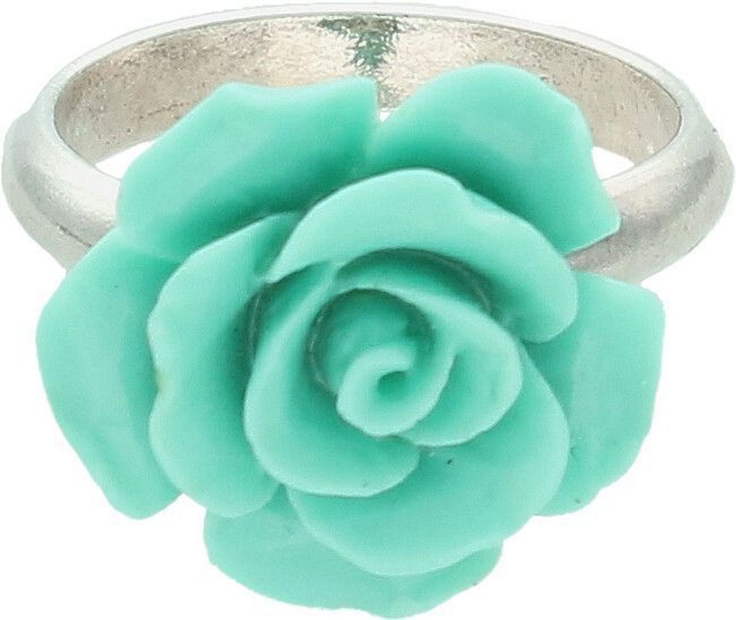 Srebrny pierścionek damski 925 z turkusową różą DIA-PRS-7750-925. Srebrny pierścionek damski. Pierścionek srebrny z różą dla kobiety. Srebrny pierścionek damski na prezent (2).jpg