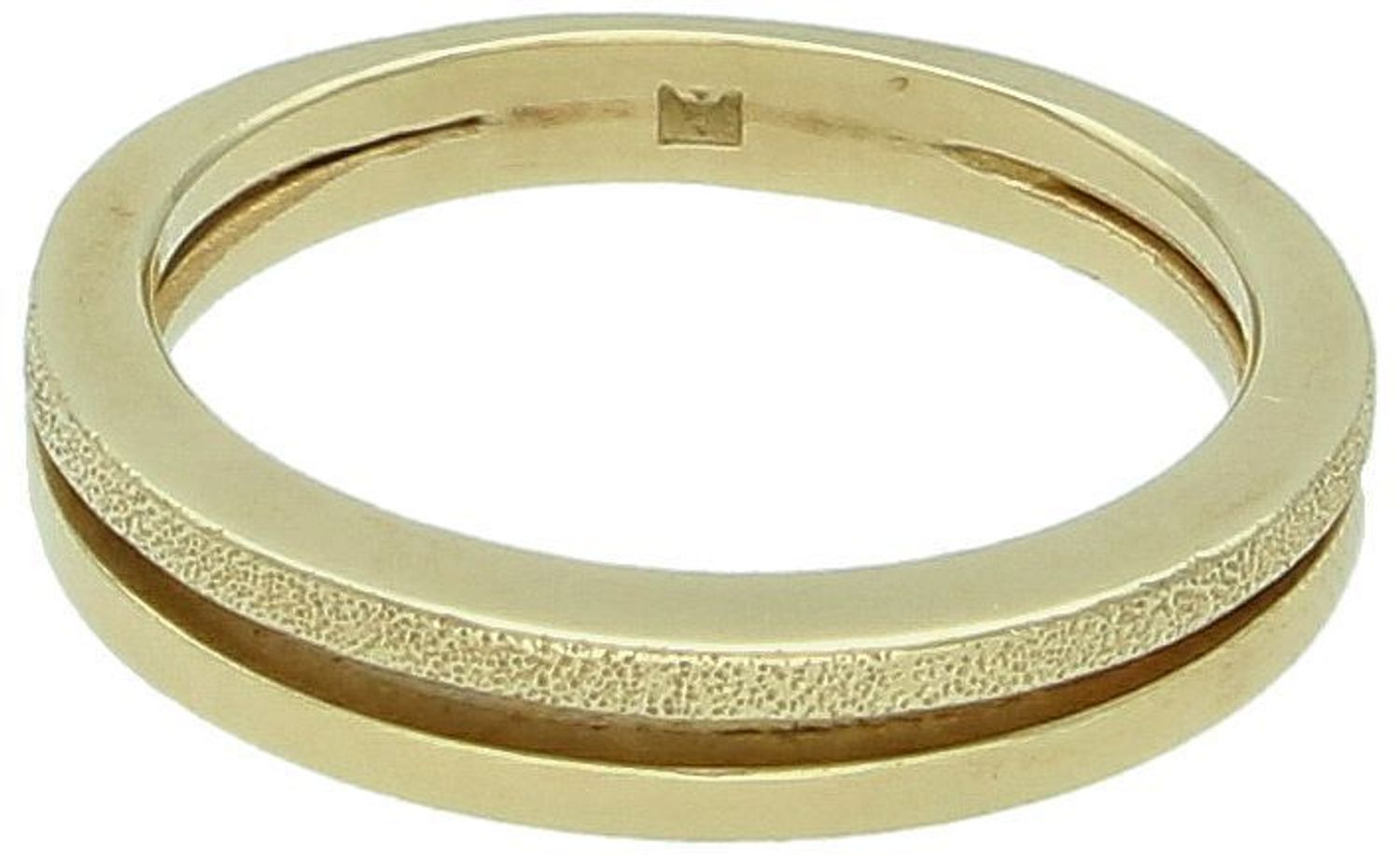 Złoty pierścionek damski 585 z dwoma pasami obrączek. Model DIA-PRS-7867-585, 3,82 g, szerokość 3 mm. Stylowa i trwała biżuteria na co dzień i od święta. Sprawdź w sklepie!1.jpg