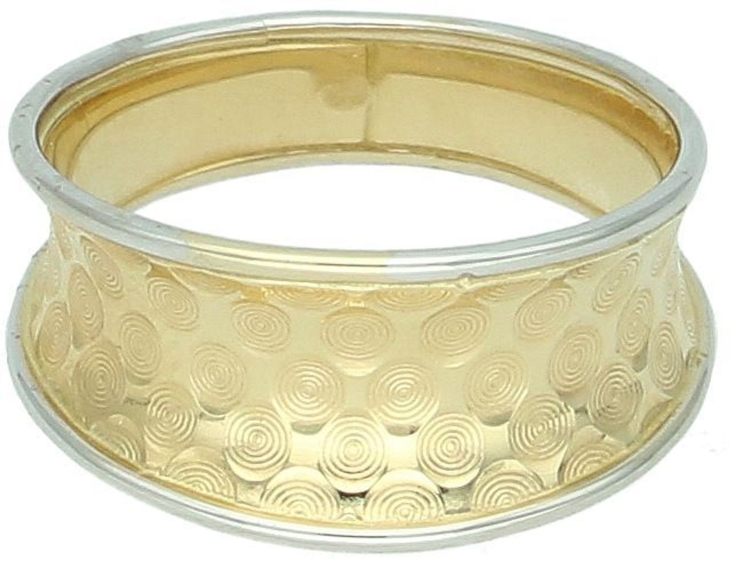 Pierścionek damski złoty z ozdobnym wzorem próba 585  DIA-PRS-7975-585.jpg