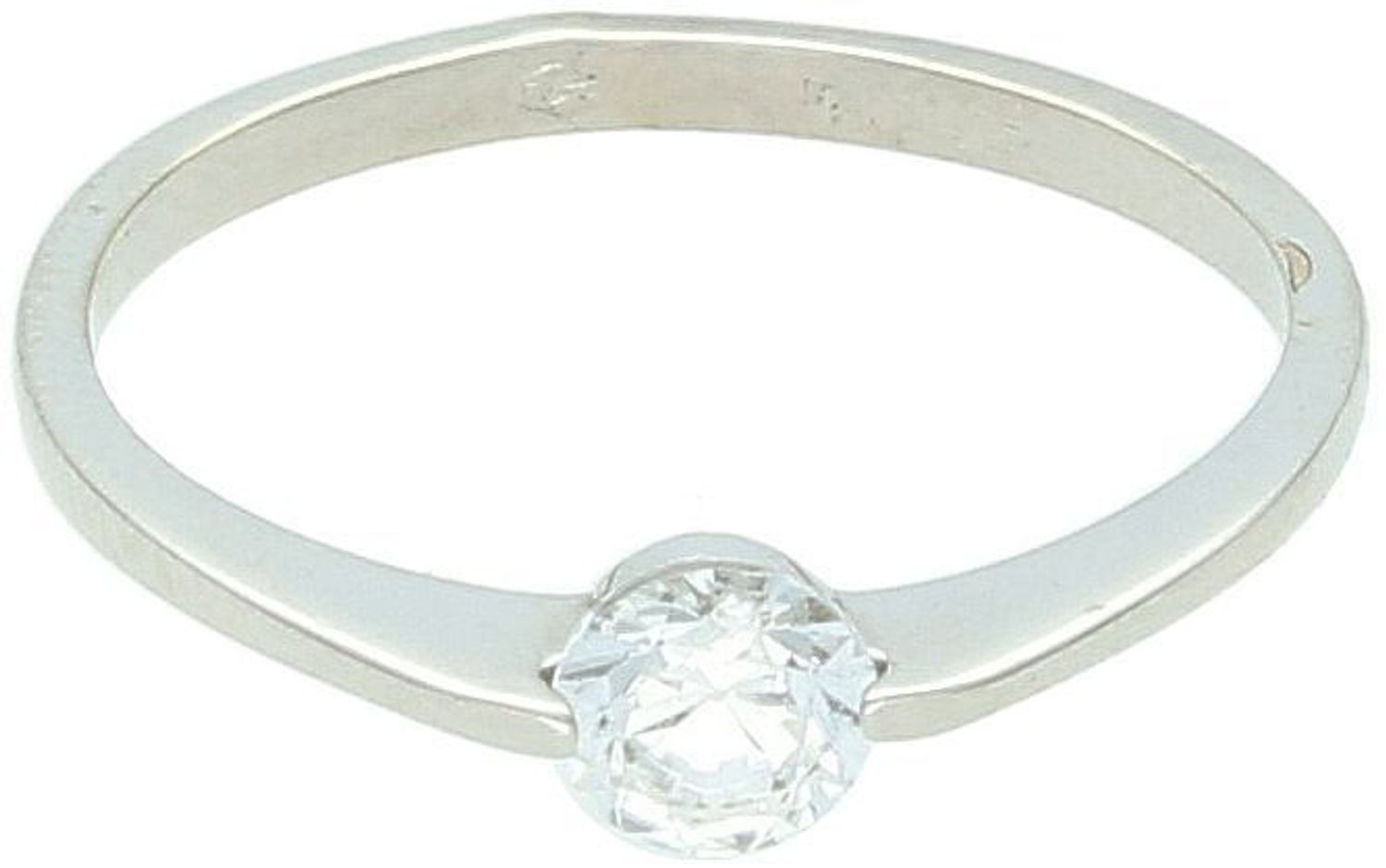 Pierścionek damski z białego złota próba 585 z cyrkonią  DIA-PRS-7998-585.jpg