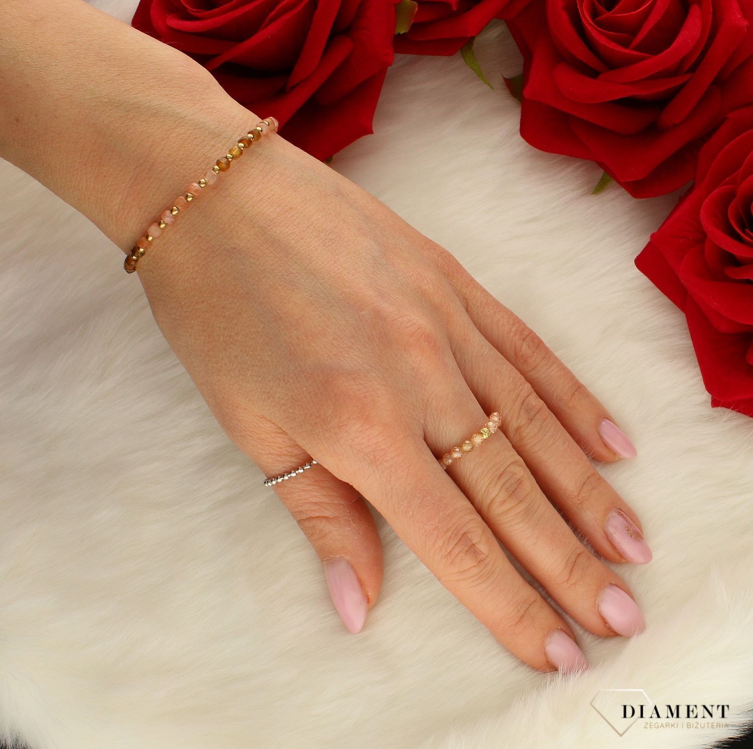 Pierścionek złoty na gumce kamienie naturalne topaz DIA-PRS-8157-585. damski pierścionek modny. pierścionek insta. Biżuteria inf.jpg