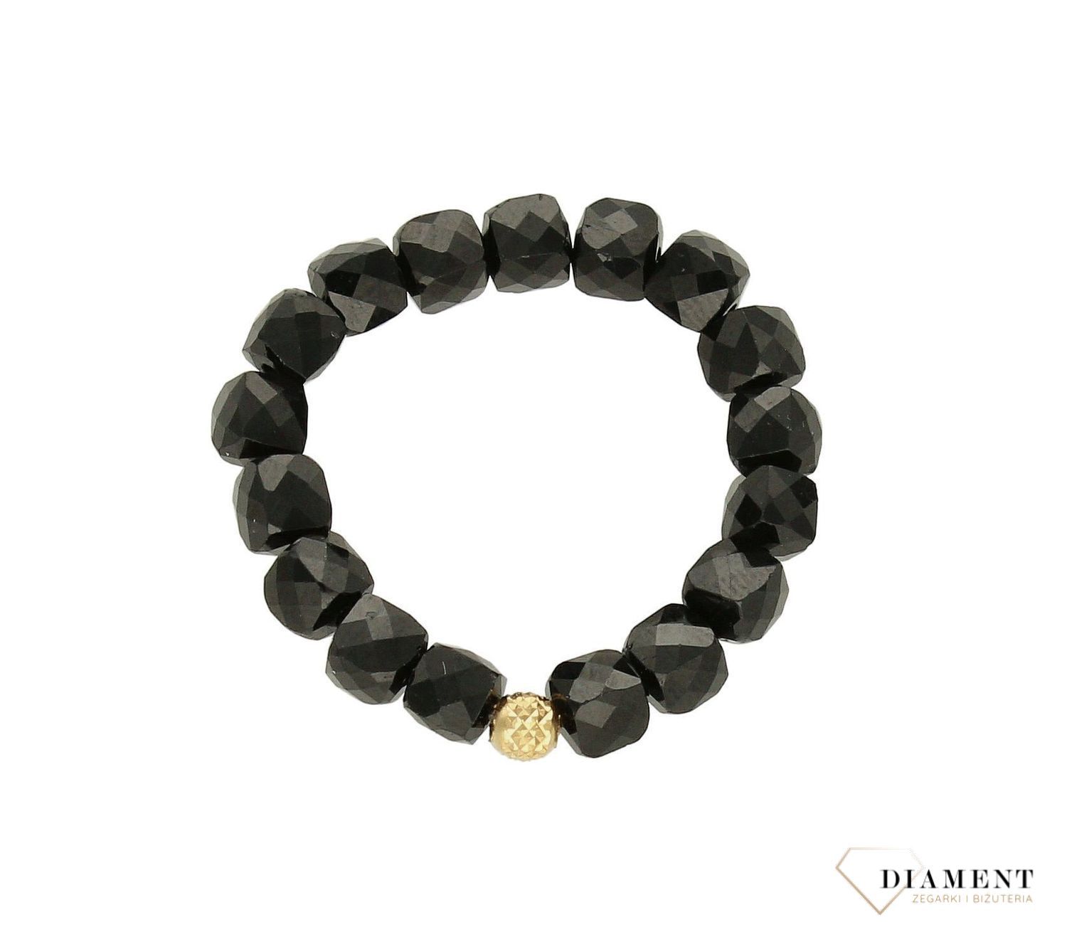 Pierścionek złoty kamienie naturalne na gumce spinel DIA-PRS-8171-585. damski pierścionek modny. pierścionek insta. Biżuteria in.jpg