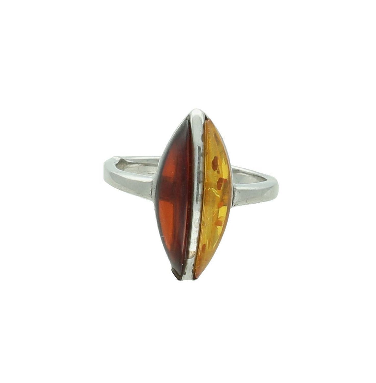 Srebrny pierścionek damski 925 ciemny i jasny bursztyn rozmiar 13 DIA-PRS-8619-925 5.jpg