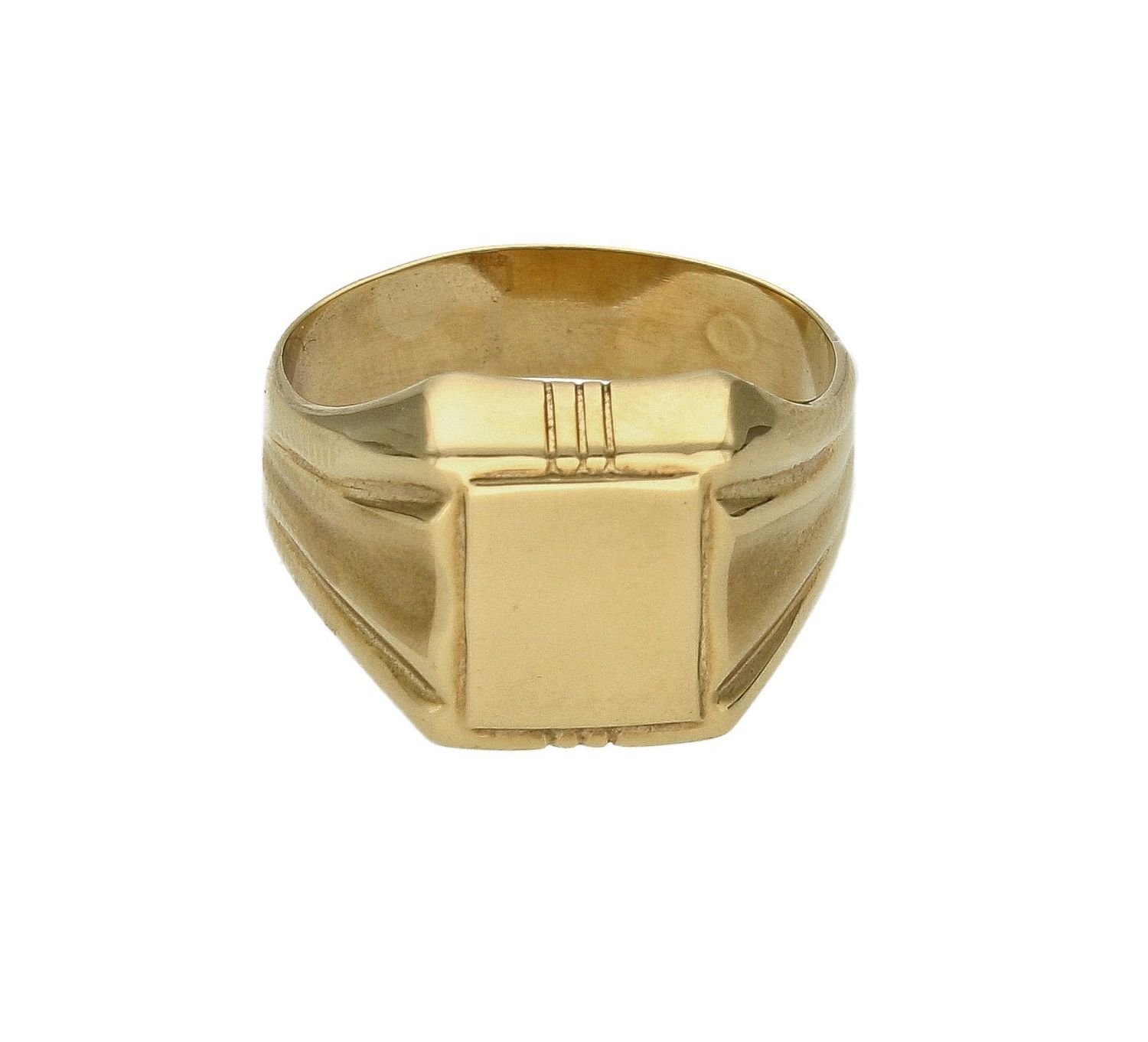 Złoty sygnet 333 z ozdobnym grawerem po bokach DIA-PRS-8868-333..jpg