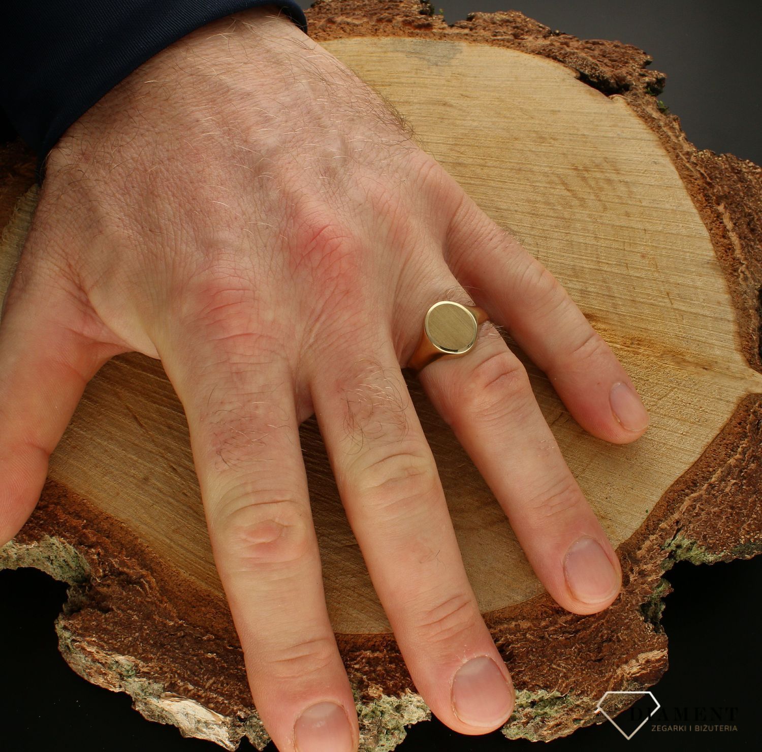 Złoty sygnet 333 owalny matowy DIA-PRS-8869-333.jpg