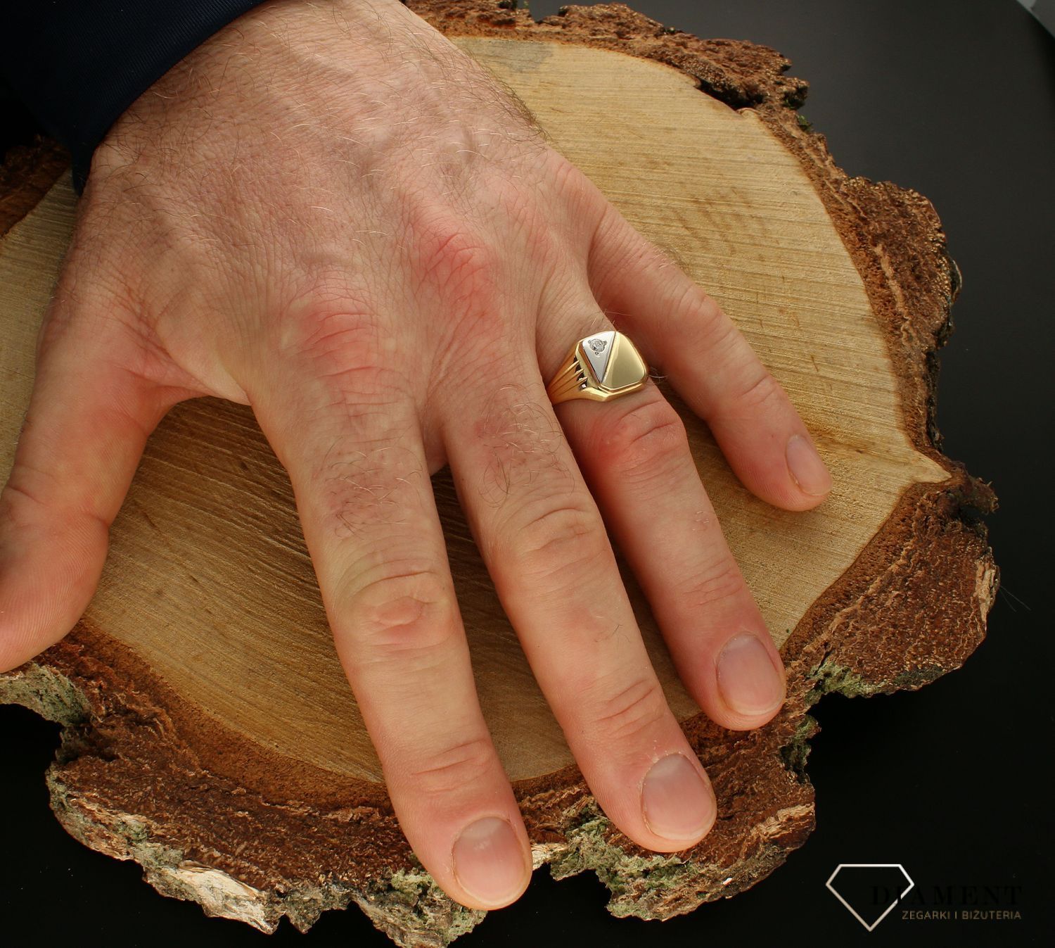 Złoty sygnet 585 z cyrkonią DIA-PRS-8876-585.jpg
