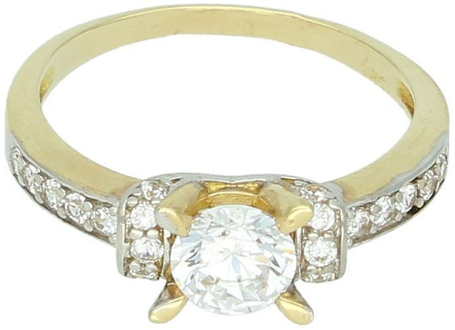 Odkryj złoty pierścionek damski DIA-PRS-8887-585 próba 585. Elegancki model z cyrkoniami, rozmiar 17, waga 2,93 g – idealny na prezent i na co dzień.1.jpg