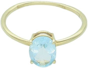 Zachwycający pierścionek ze złota próby 585 z kamieniem blue topaz. Model DIA-PRS-9045-585, waga 1,38 g. Idealny prezent – elegancja i wyjątkowy blask!1.jpg