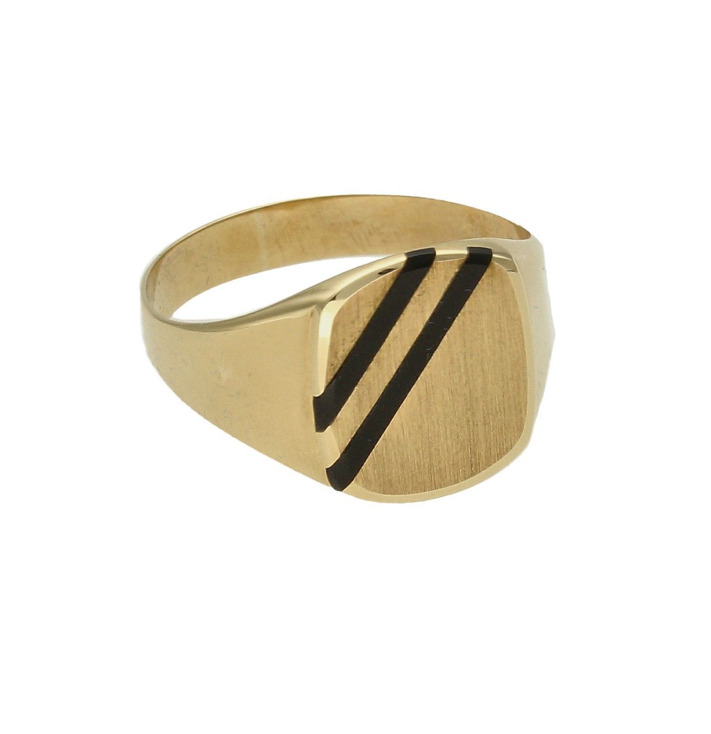 Złoty sygnet 333 z czarną emalią DIA-PRS-9200-333. Sygnet wykonany z 8 karatowego żółtego złota z czarną emalią na górze. Biżuteria idealna na wszelkie okazje. Złota biżuteria wykonana z próby 333 o ciekawej, niepowtarzalnej.jpg
