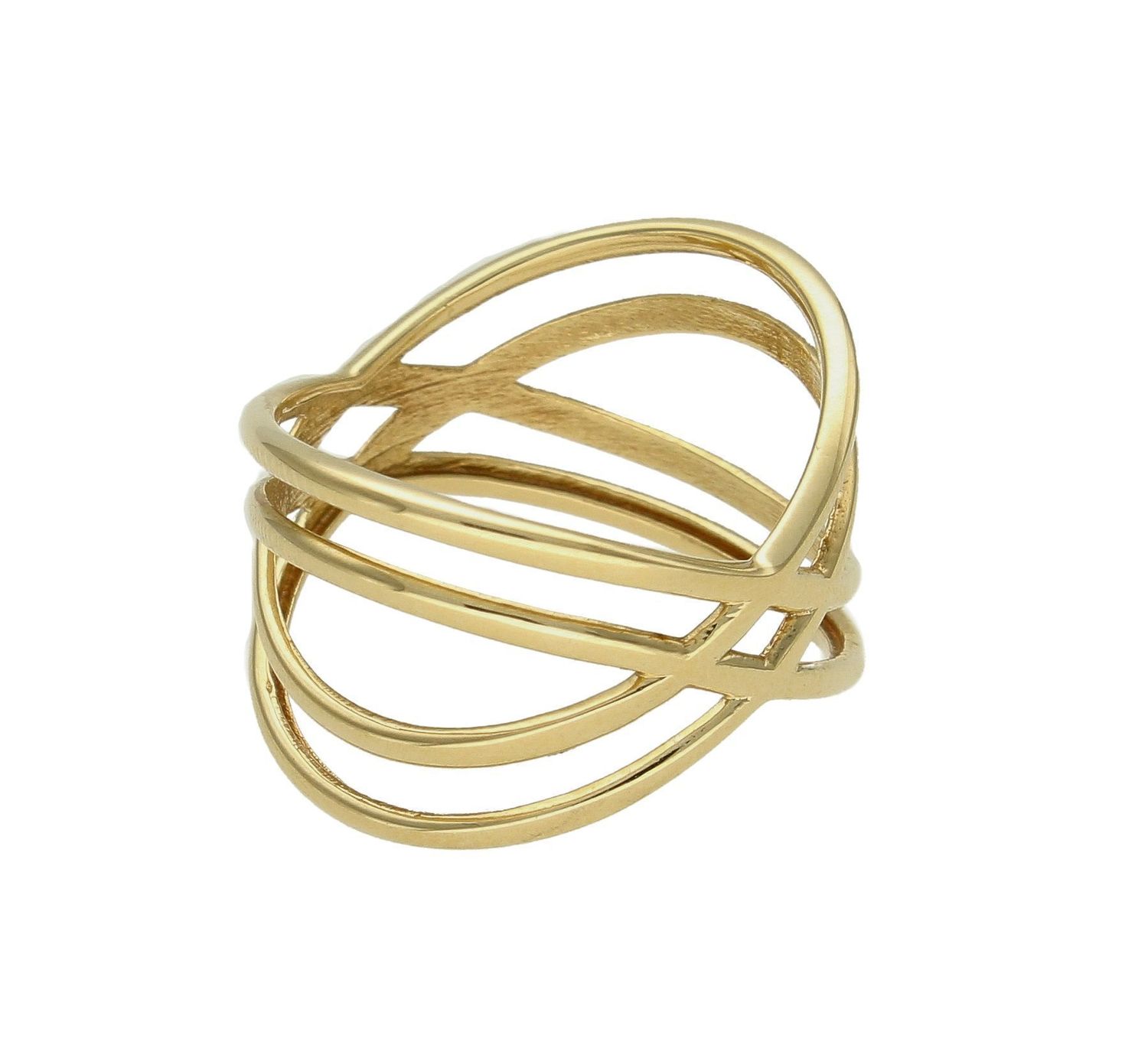 Złoty pierścionek 585 nowoczesny wzór rozmiar 20 DIA-PRS-9239-585  to złoty damski pierścionek wykonany z wysokiej próby złota 585. Gładki wzór nadaje pierścionkowi nowoczesnego wyglądu (4).jpg