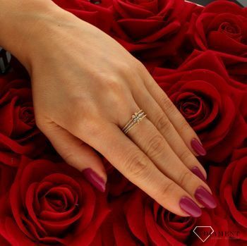 Zestaw trzech pierścionków Wzór kwiatka rozmiar 15 DIA-PRS-9257-585. Pierścionek będzie pięknym wyznaniem uczucia, można go poda (3).jpg