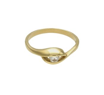 Złoty pierścionek 585 damski zaręczynowy wzór rozmiar 16 DIA-PRS-9339-585  to złoty damski pierścionek wykonany z wysokiej próby złota 585. Idealna biała cyrkonia we wzorze zaręczynowym nadają pierścionkowi nowoczesnego wygl (4).jpg