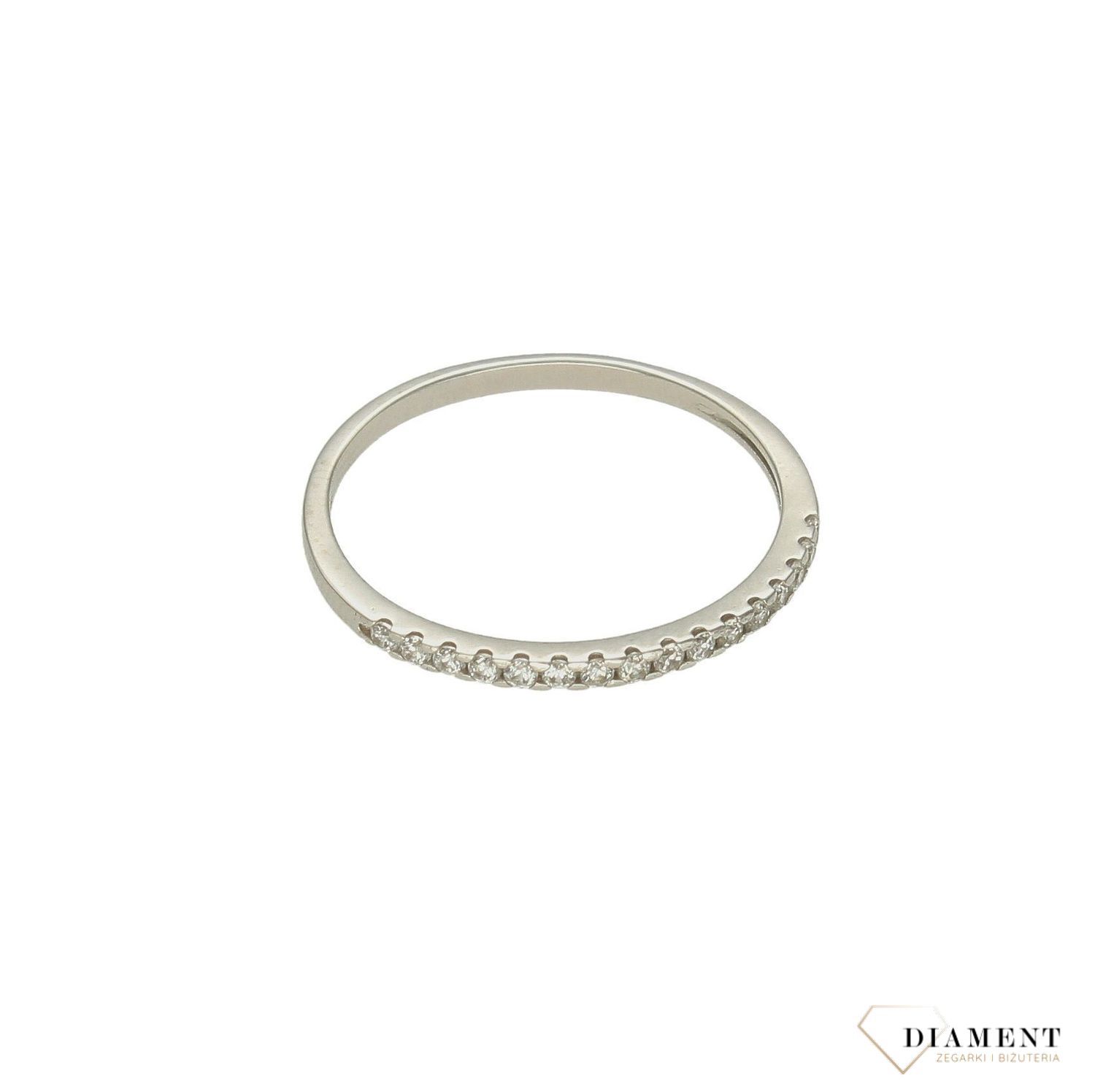 Złoty pierścionek damski 585 białe złoto rozmiar 15 DIA-PRS-9355-585. Darmowa dostawa. Złoty pierścionek świetnie się sprawdzi n.jpg