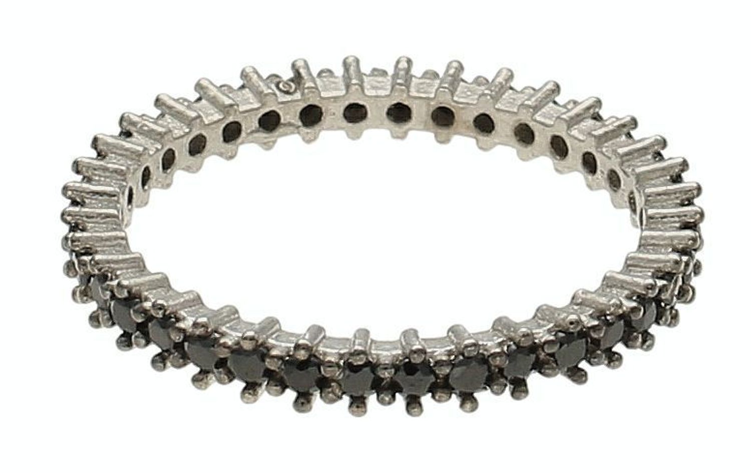 Srebrny pierścionek damski 925 czarna obrączka DIA-PRS-9623-925. Srebrny pierścionek damski. Pierścionek srebrny obrączka. Srebrny pierścionek damski niebieska obrączka. Czarna obrączka na prezent..jpg