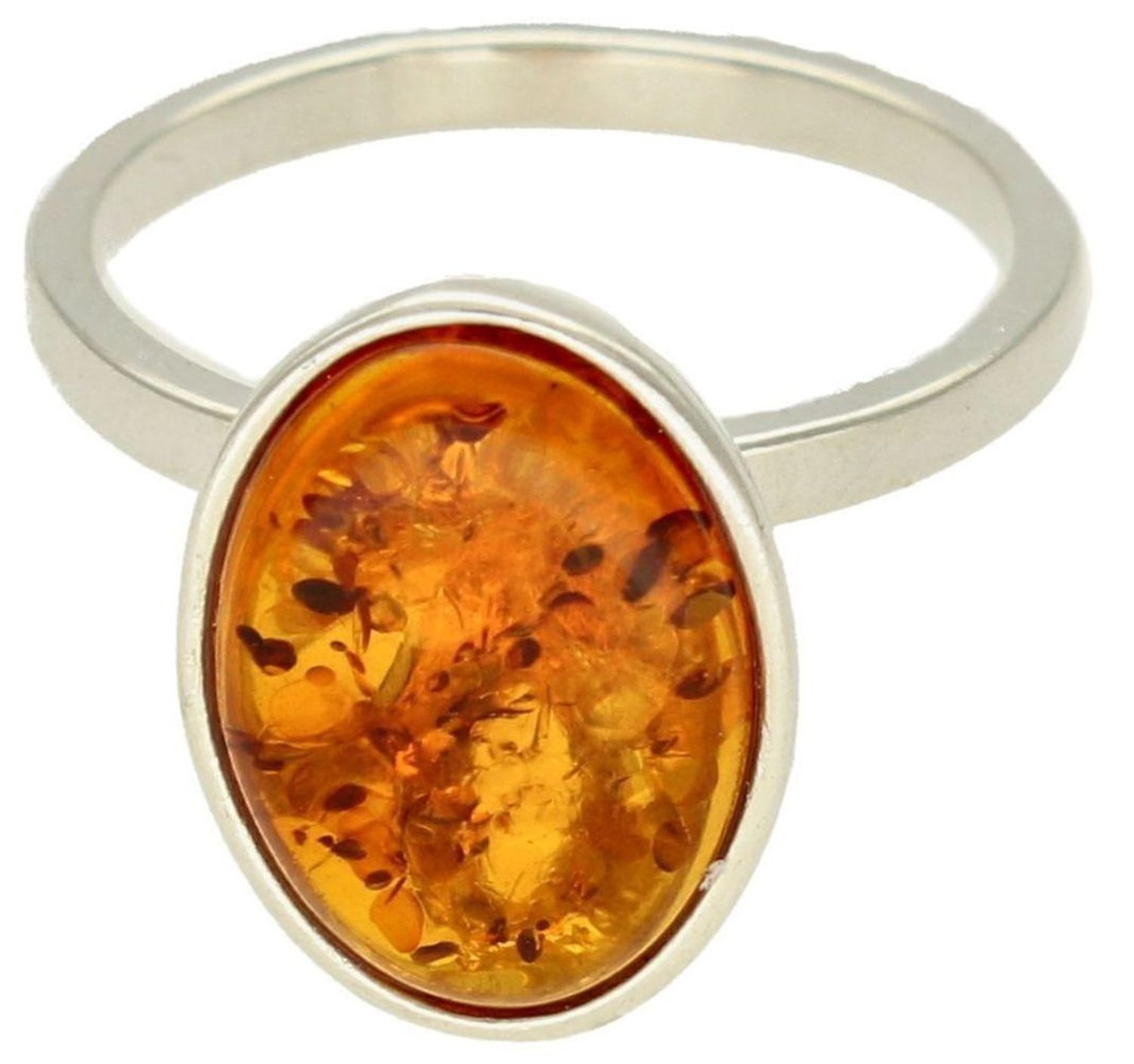 Srebrny pierścionek damski 925 z owalnym koniakowym bursztynem bałtyckim DIA-PRS-9938-925. Srebrne pierścionki na prezent dla kobiety. Srebrny pierścionek z kamieniem. Srebrny pierścionek dla kobiety z bursztynem.2.jpg