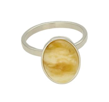 Srebrny pierścionek damski 925 z żółtym owalnym bursztynem bałtyckim DIA-PRS-9939-925. Srebrne pierścionki na prezent dla kobiety. Srebrny pierścionek z kamieniem. Srebrny pierścionek dla kobiety z bursztynem (5).jpg