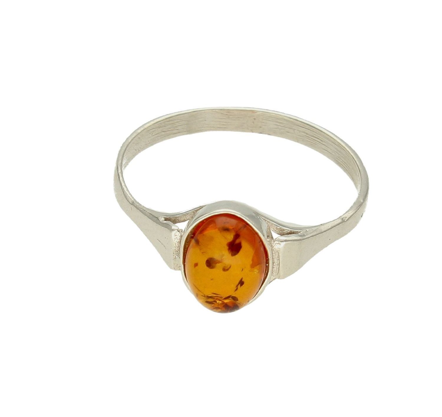 Srebrny pierścionek damski 925 z owalnym koniakowym bursztynem bałtyckim DIA-PRS-9940-925. Srebrne pierścionki na prezent dla kobiety. Srebrny pierścionek z kamieniem. Srebrny pierścionek dla kobiety z bursztynem.6.jpg