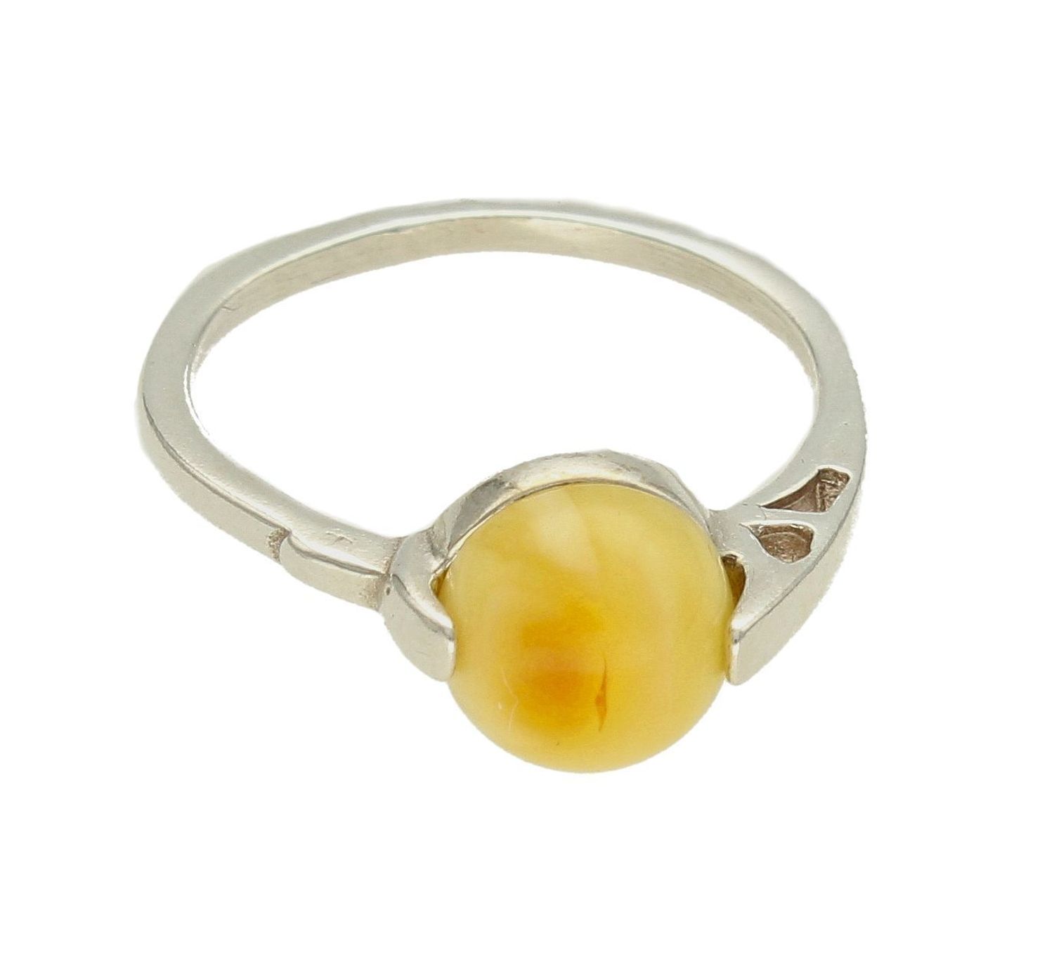 Srebrny pierścionek damski 925 z żółtym bursztynem bałtyckim DIA-PRS-9946-925. Srebrne pierścionki na prezent dla kobiety. Srebrny pierścionek z kamieniem. Srebrny pierścionek dla kobiety z bursztynem.2.jpg