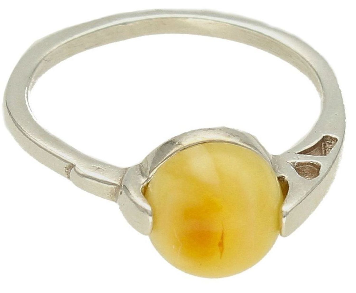 Srebrny pierścionek damski 925 z żółtym bursztynem bałtyckim DIA-PRS-9946-925. Srebrne pierścionki na prezent dla kobiety. Srebrny pierścionek z kamieniem. Srebrny pierścionek dla kobiety z bursztynem.2.jpg
