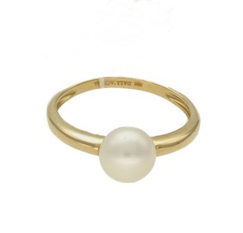 Złoty pierścionek z perłą Dall'Acqua  DIA-PRS-AN410-585. DALL'ACQUA to marka podkreślająca kobiece piękno, łącząca idealnie klasykę i najnowsze trendy w biżuterii. W tym sezonie królują serduszka, gwiazdki i koraliki. Kol.jpg
