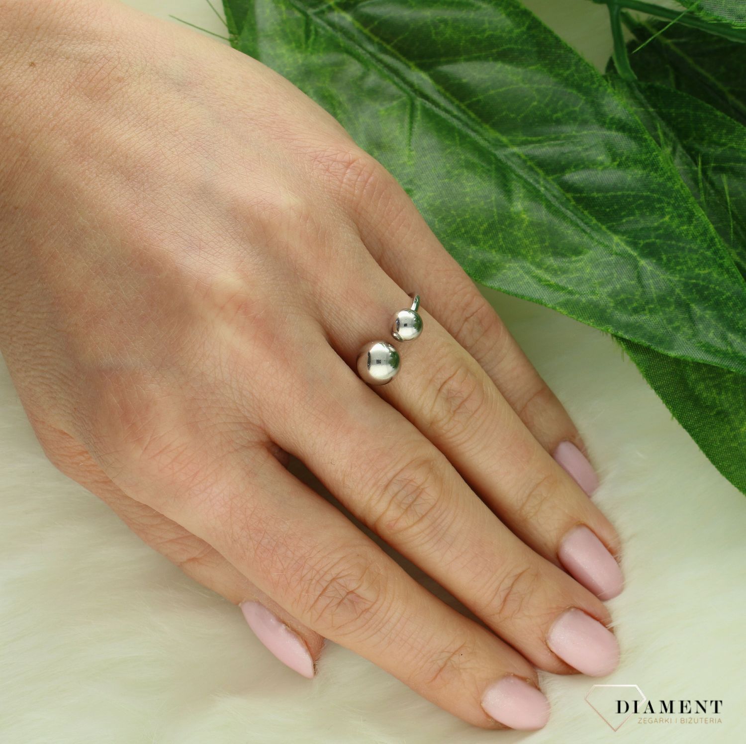 Srebrny pierścionek damski 925 klasyczne kulki DIA-PRS-IM0040623RR-925.jpg