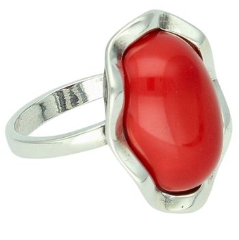 Srebrny Pierścionek z Naturalnym Koralem 925 – Efektowny Wzór piękny.jpg