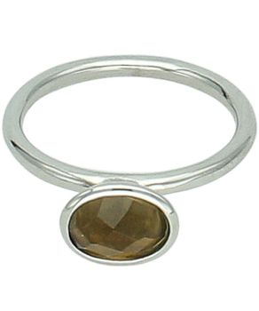 Srebrny pierścionek 925 z kwarcem dymnym – owalne oczko DIA-PRS-KWARC-925 kamień.jpg