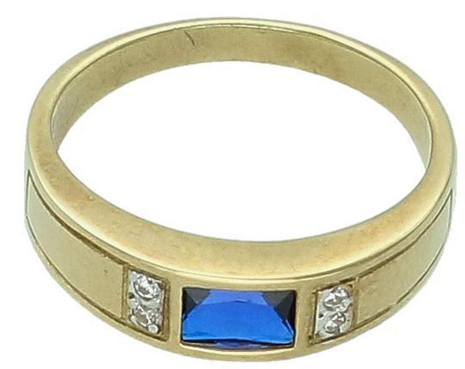 Złoty pierścionek damski Głęboki granat kolorowa cyrkonia DIA-PRS-PI1072-333. Przepiękny pierścionek ozdobiony malutkimi białymi cyrkoniami otaczającymi większą granatow11.jpg