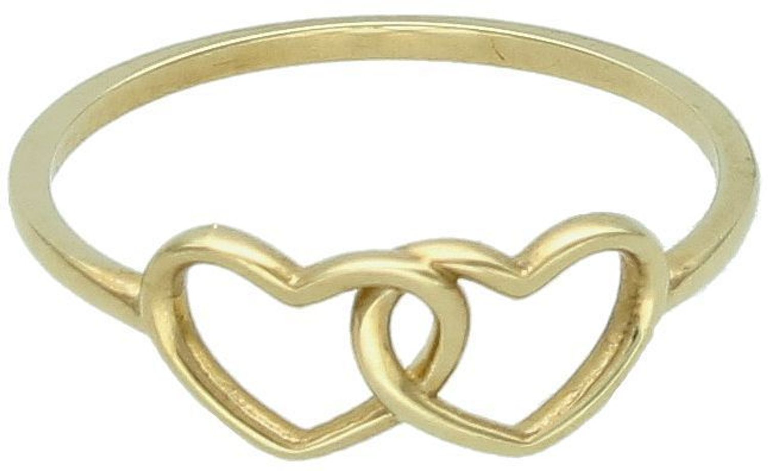 Złoty pierścionek 'Dwa serca' DIA-PRS-PI5257-333. Przepiękny pierścionek ze złota ze wzorem serc. Niezwykły pierścionek z dwoma połączonymi sercami będzie doskonałym1.jpg