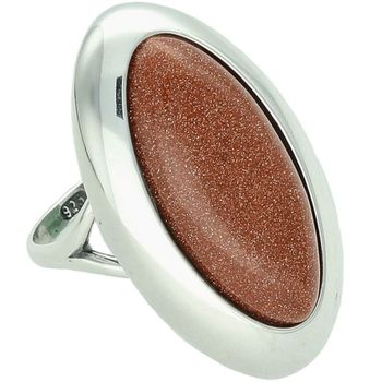 Srebrny Pierścionek z Kamieniem Piasek Pustyni 925 - Duży, Efektowny Ag 925.jpg