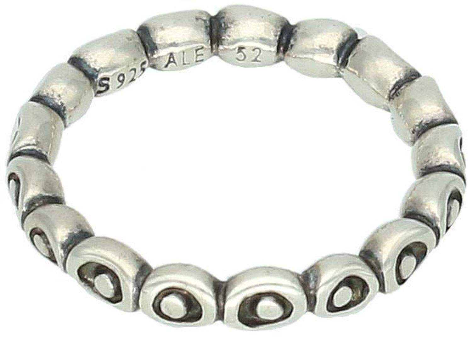 Pierścionek srebrny 925 - obrączka z kółeczek DIA-PRS-YES-925 Ag.jpg