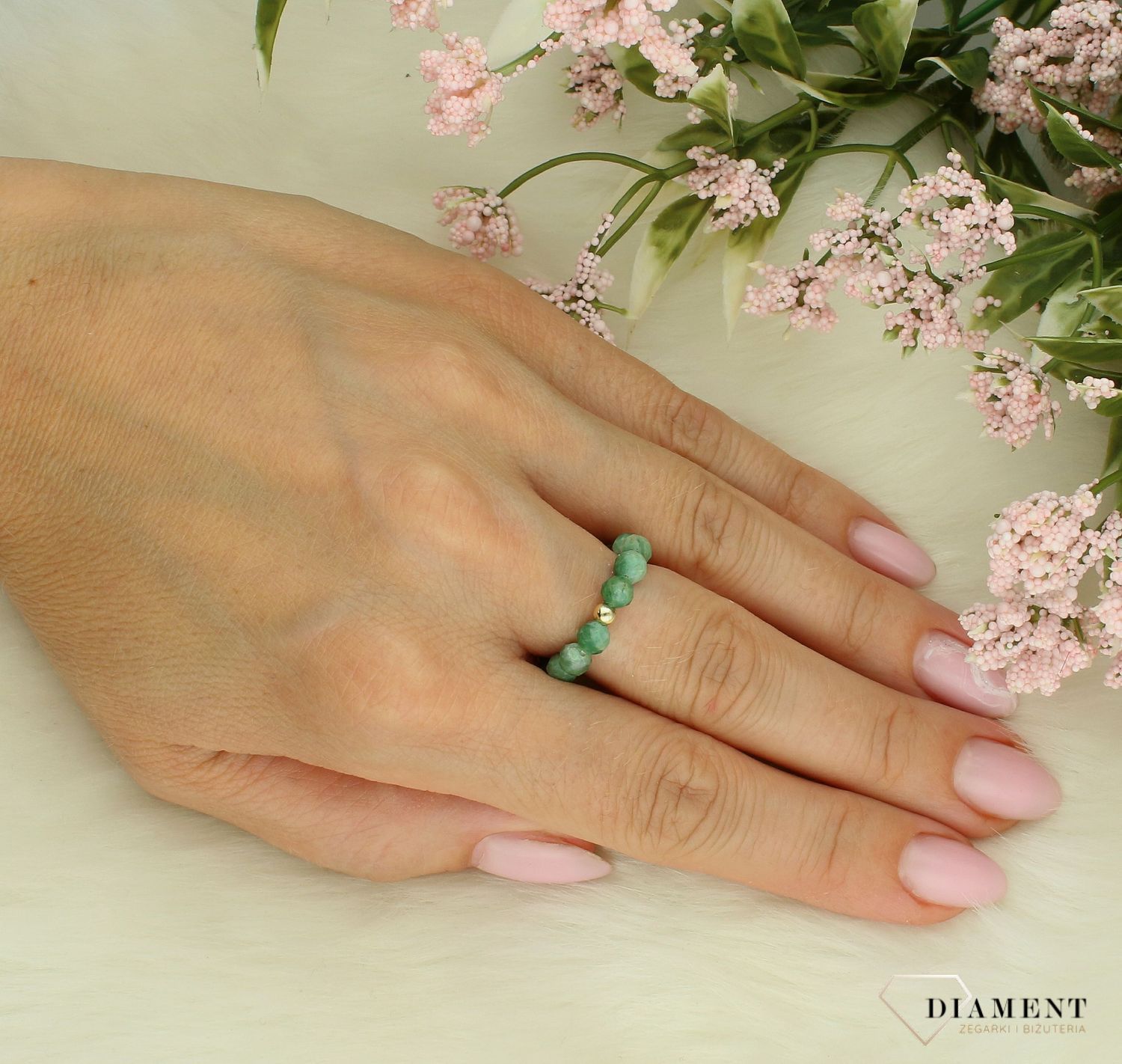 Pierścionek damski srebrny kamień jadeit afrykański DIA-PRS-YL67. Srebrny pierścionek damski. Srebrny pierścionek z kamieniami. Pierścionek srebrny na prezent dla kobiety (2).jpg