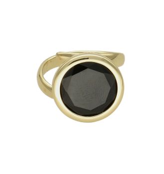 Srebrny pierścionek Dall’Acqua pozłacany z dużym okrągłym onyksem DIA-PRS-Z4181044BLK-925 (2).jpg