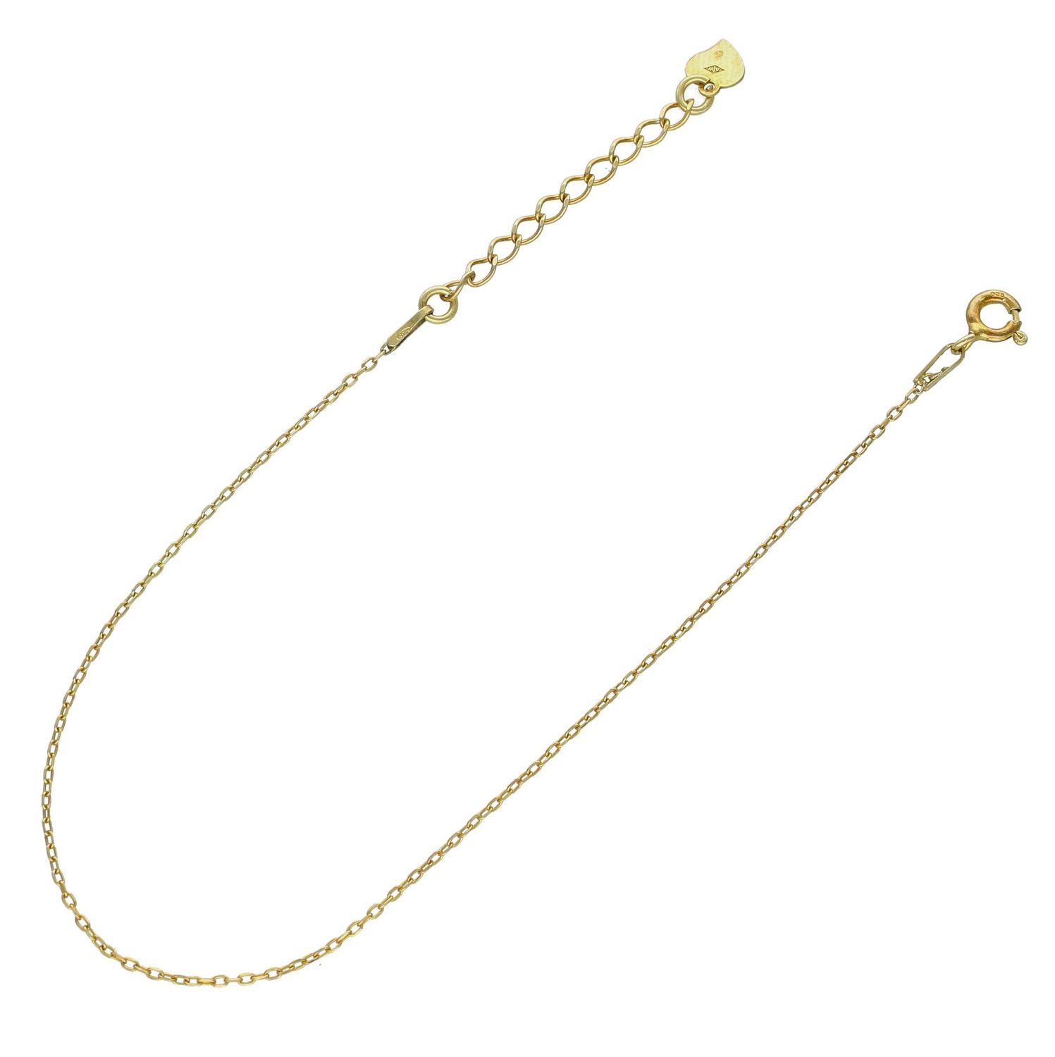 Srebrny łańcuszek przedłużający 925 pokryty złotem DIA-PRZEDŁUŻKA-925-Z. Przedłużka srebrna. Przedłużka w kolorze złota. Łańcuszek przedłużający do biżuterii..jpg