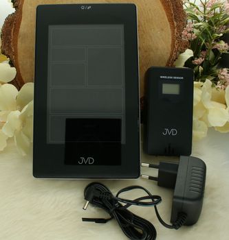 Stacja pogody JVD RB3389 z radiową synchronizacją czasu, czujnik zewnętrzny, barometr, higrometr STACJA POGODY.jpg