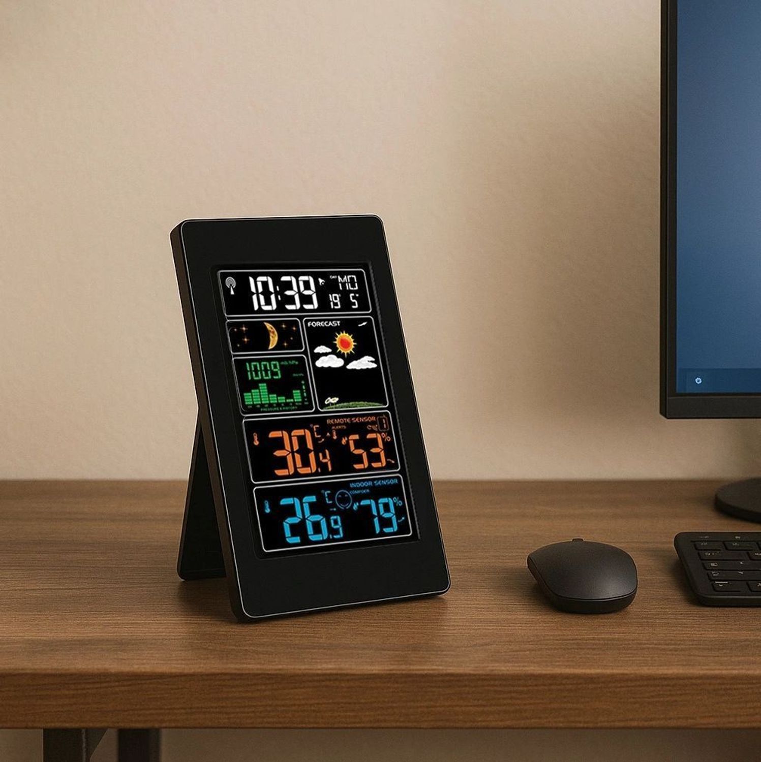 Stacja pogody JVD RB3389 z radiową synchronizacją czasu, czujnik zewnętrzny, barometr, higrometr (2).jpg