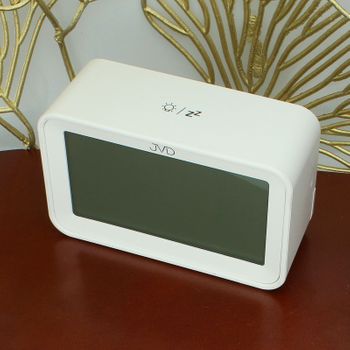 Budzik JVD DIA-RB3544.1 zegar sterowany radiowo biały zegar.jpg