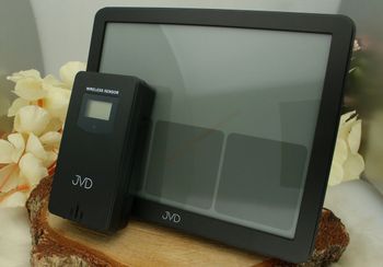 Stacja pogody JVD RB3569 – zegar radiowy, termometr, higrometr, podwójny budzik czarny.jpg