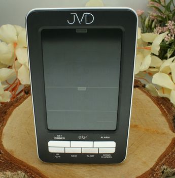 Stacja pogody JVD RB6687.1 – czarny, zegar radiowy, termometr, higrometr, budzik JVD.jpg