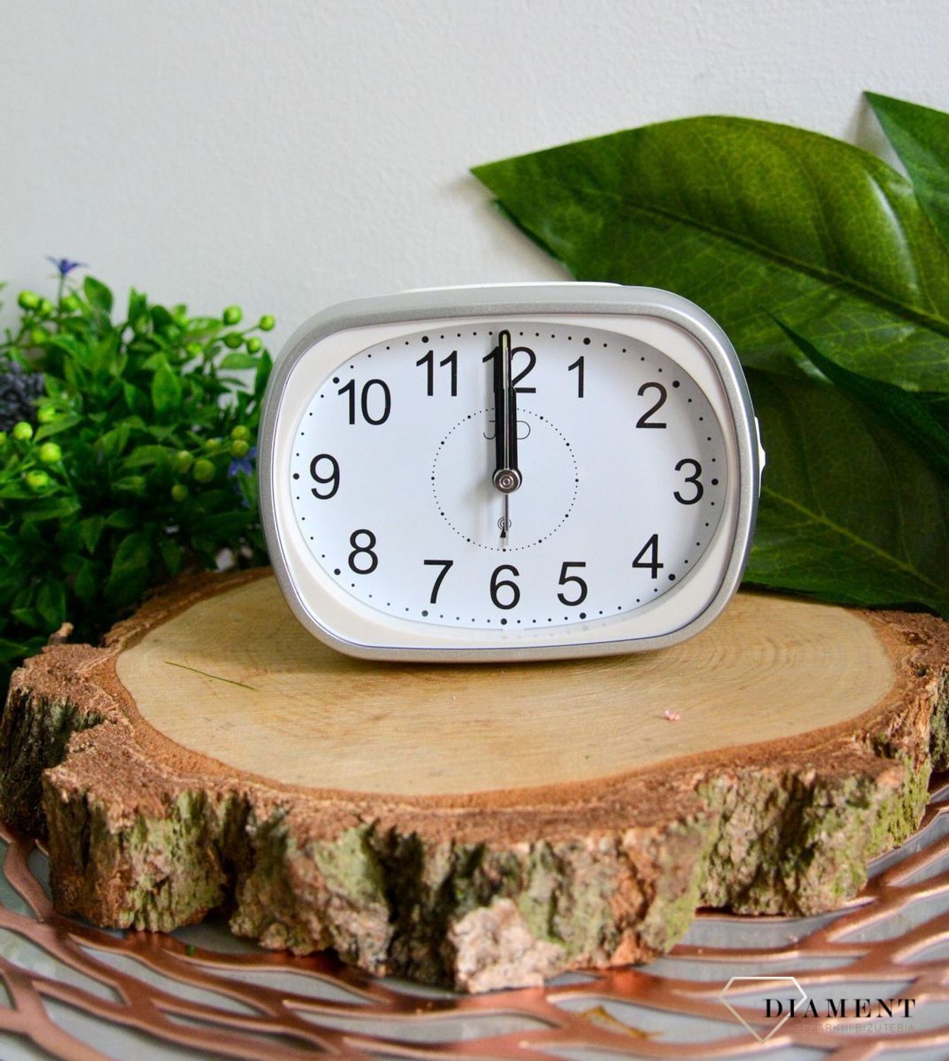 Budzik sterowany radiowo JVD biały RB836.1.jpg