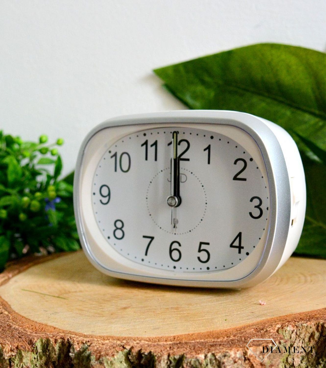 Budzik sterowany radiowo JVD biały RB836.1.jpg