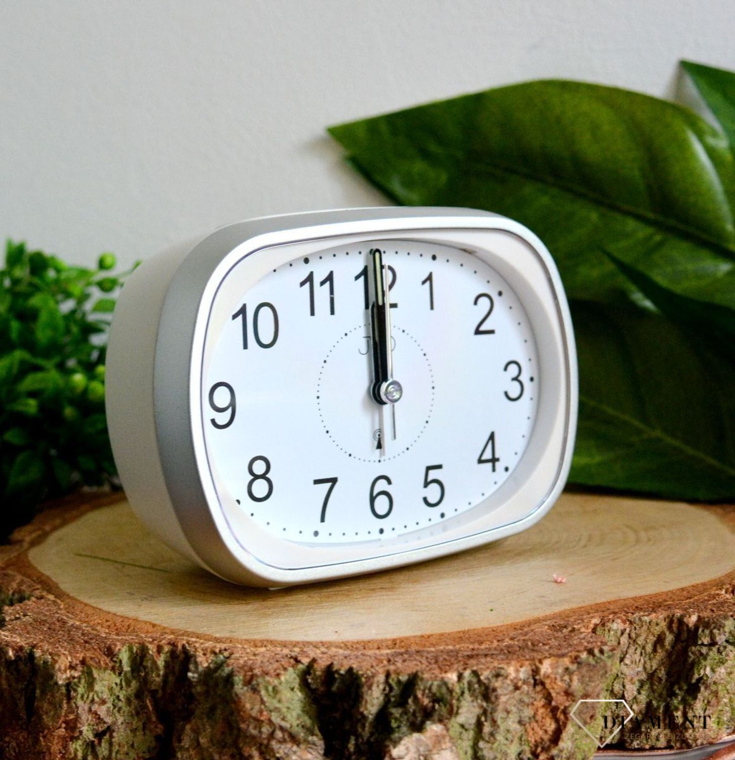 Budzik sterowany radiowo JVD biały RB836.1.jpg