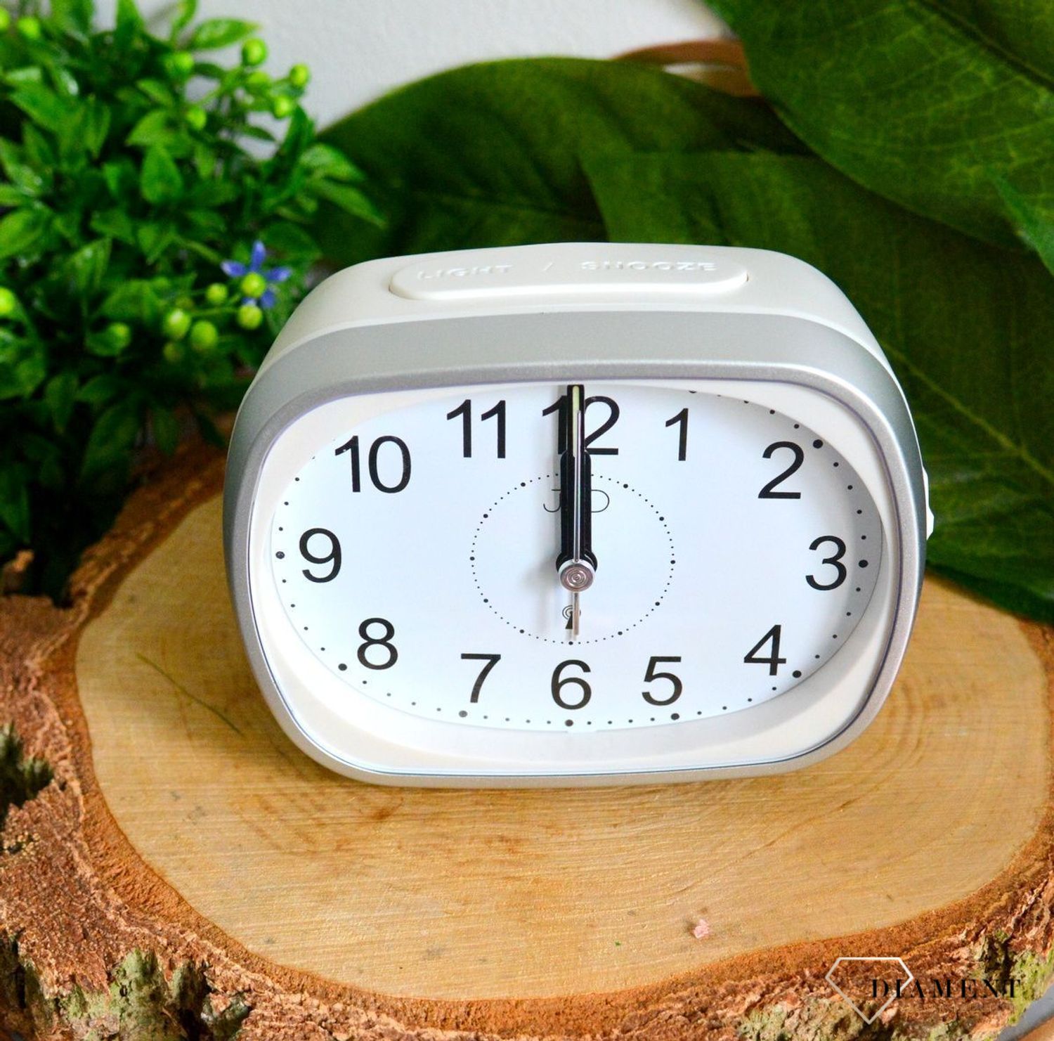 Budzik sterowany radiowo JVD biały RB836.1.jpg