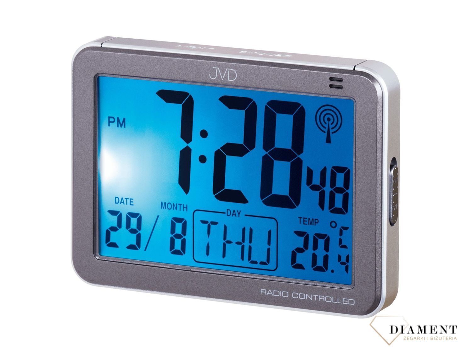 Termometr - pomiar temperatury wewnętrznej. Zegar sterowany radiowo..jpg