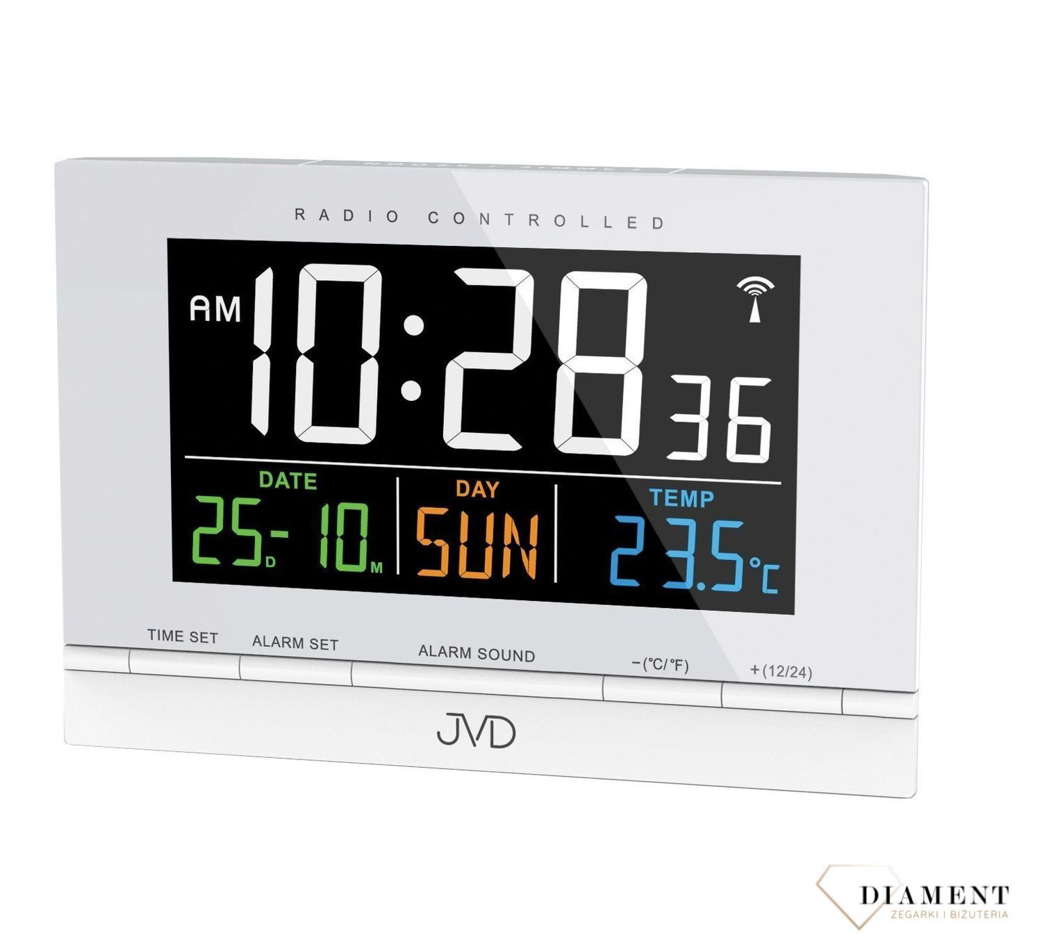 Budzik elektroniczny radiocontrol marki JVD RB9302.1..jpg