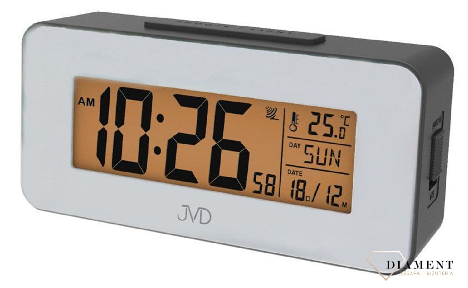 Budzik cyfrowy radiocontrol marki JVD RB9334.2.jpg