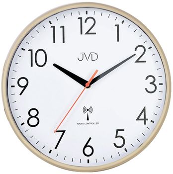 Zegar ścianny JVD RH502.2 – Sterowany radiowo, brązowy, 30 cm, płynny sekundnik, synchronizacja sygnałem.jpg