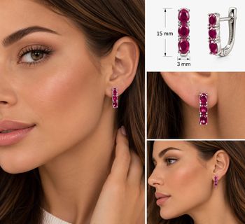Kolczyki srebrne próby 925 z rubinami 1,20 ct – angielskie zapięcie  Elegancka biżuteria damska (1).jpg
