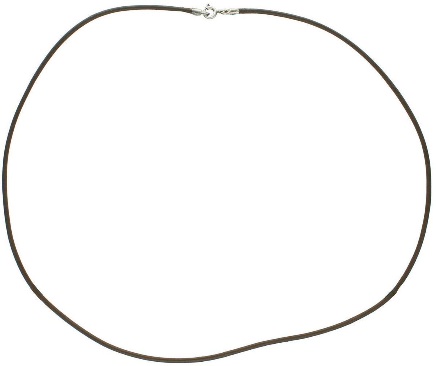 Brązowy rzemień skórzany długości 45 cm z karabińczykiem. Lekki i trwały, idealny do zawieszek, naszyjników i biżuterii DIY.1.jpg