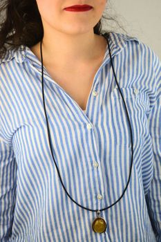 Rzemień skórzany czarny 3 mm 100 cm  Zapięcie srebro 925  Diament (1).jpg